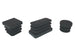 Puntale Alettato Quadrato 50X50 Mm Plast Nero*- 50,0 Pz