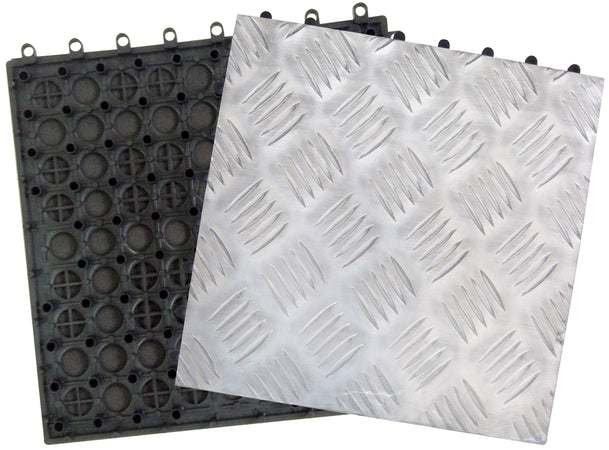 Piastrella Alluminio Antiscivolo Cm.30X30- I Giardini Del Re- 10,0 Pz