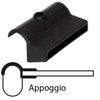 Supporto Ad Appoggio In Pvc Per Asta Ortopedica- 10,0 Pz