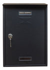 Cassetta Postale C/Tetto E Cil 22X7X33 Cm Antracite- 6,0 Pz