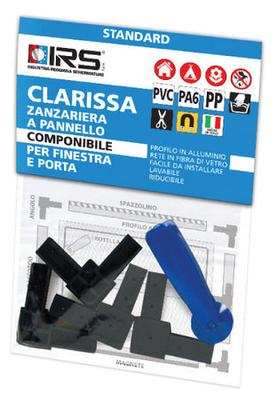 Zanzariera Irs Clarissa Bl 4 Angoli + Rotella- Irs- 1,0 Pz