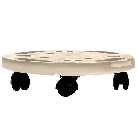 Pedana C/Ruote Dolly Home D 30 Cm Ecru- 1,0 Pz