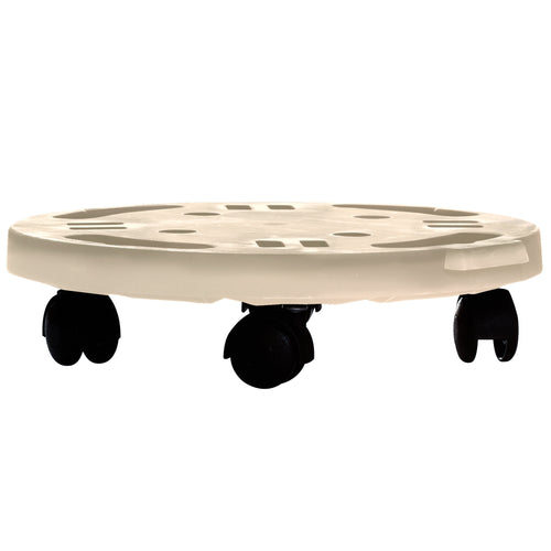 Pedana C/Ruote Dolly Home D 30 Cm Ecru- 1,0 Pz