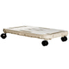 Pedana C/Ruote Dolly Home 48X29X12,5 Cm Ecru- 1,0 Pz