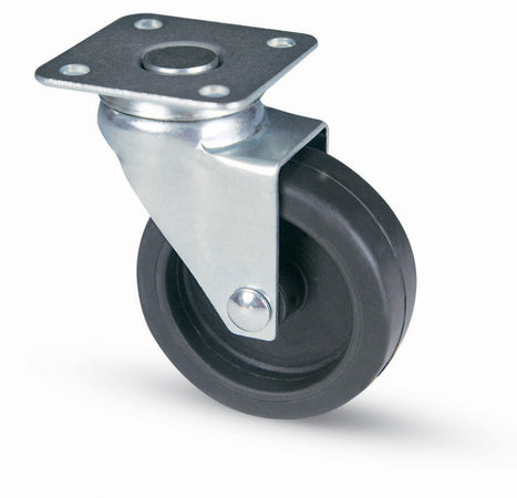 Ruota Mobile D 40 Mm Gomma 220 C/Piastra*- 20,0 Pz