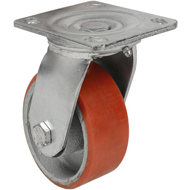 Ruota Poliuretano D 100X32 Mm Piastra Girev Exp- 1,0 Pz