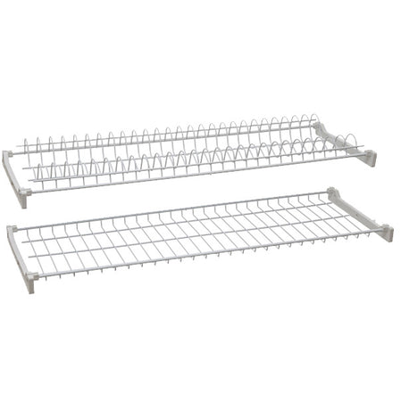 Mensola Colapiatti Acciaio Plast C/Supp 86 Cm- 6,0 Coppie