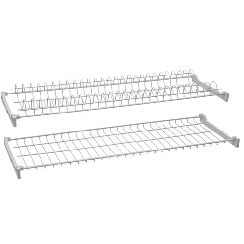 Mensola Colapiatti Acciaio Plast C/Supp 86 Cm- 6,0 Coppie