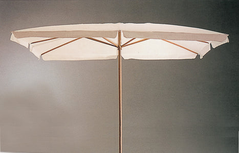 C Ombrellone In Legno Palo 48 300X300 Cm Bianco- 1,0 Pz