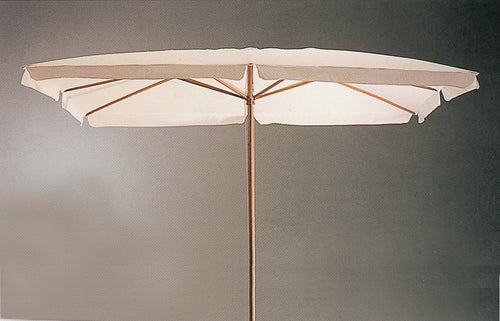 C Ombrellone In Legno Palo 48 300X300 Cm Bianco- 1,0 Pz