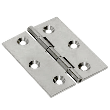 Cerniera Fresata Piana Nichel Satin 70X55 Mm- 24,0 Pz