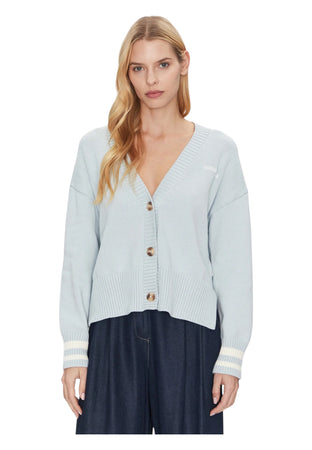 GUESS JEANS Cardigan Donna Guess Jeans varsity logo ricamato da donna