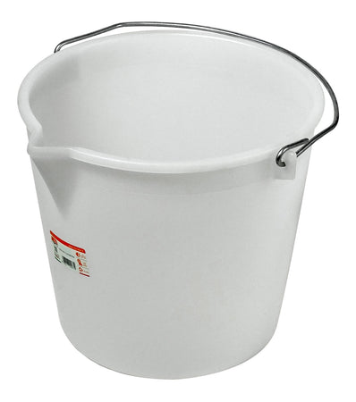Secchio Alimentare C/Becco 17 L Bianco- I.C.S.- 10,0 Pz
