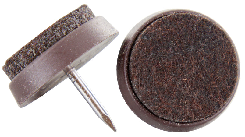 Sottosedia Feltro Con Chiodo D 22 Mm Marrone- 100,0 Pz