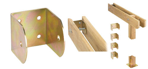 Piastra 758 Staffa Interno Travi Acc Trop 80 Mm- Aldeghi Luigi Spa- 10,0 Pz