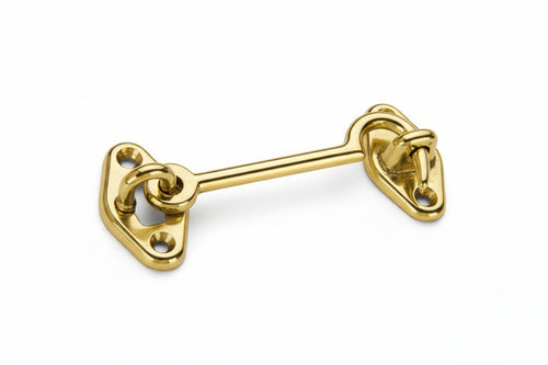 Gancio Fermafinestra Ottone Lucido 80 Mm**- 25,0 Pz