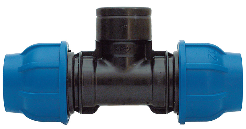 Raccordo Nylon Tee F D 32 X 1 X 32 Mm*- Irritec- 10,0 Pz