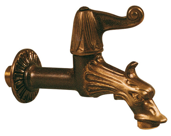 Rubinetto Artistico 1/2 M. C/Ros. Adatt. P/Gomma- Rubinetterie Associate- 1,0 Pz