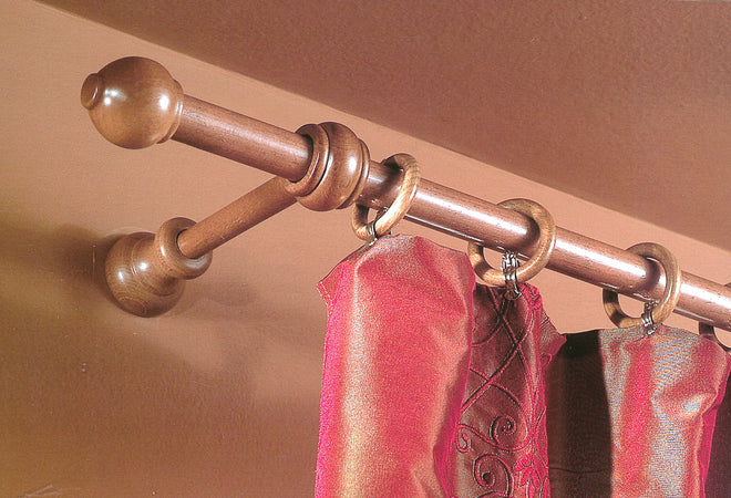 Bastone Legno A Strappo D 23 Ciliegio 180Cm C/Supp.- 1,0 Pz