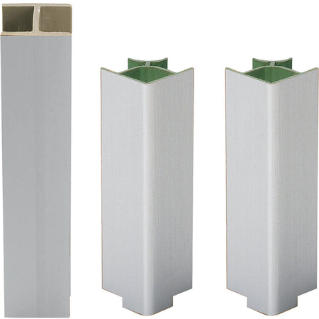 Kit Zoccolatura Per Cucina Pvc H 12 Cm Alluminio- 1,0 Confezione