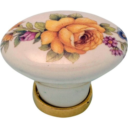 Bl Pomolo Porcellana Ovale C/Base F/18 2 Pz- 5,0 Blister