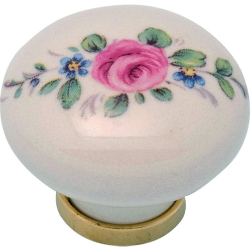 Bl Pomolo Porcellana Tondo C/Base F/20 2 Pz- 5,0 Blister