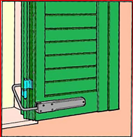 Ferma Persiana Abs 20X253X157 Mm Molla Inox Ner- 12,0 Pz
