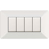 Placca Easy Matix Bianco 4P- 1,0 Pz