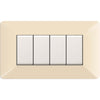Placca Easy Matix Avorio 4P- 1,0 Pz