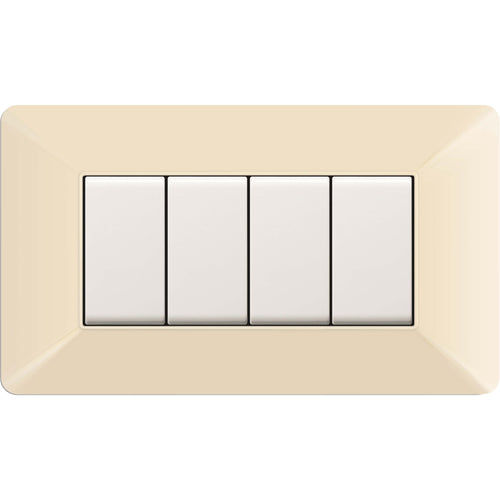 Placca Easy Matix Avorio 4P- 1,0 Pz