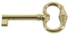 Bl Chiave Per Mobili 33708 Ottone Lucido 2 Pz- Metal Style- 5,0 Blister
