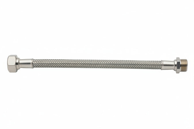 Pl Flessibile Inox M 3/8 F 1/2 40 Cm 2 Pz- 5,0 Pz