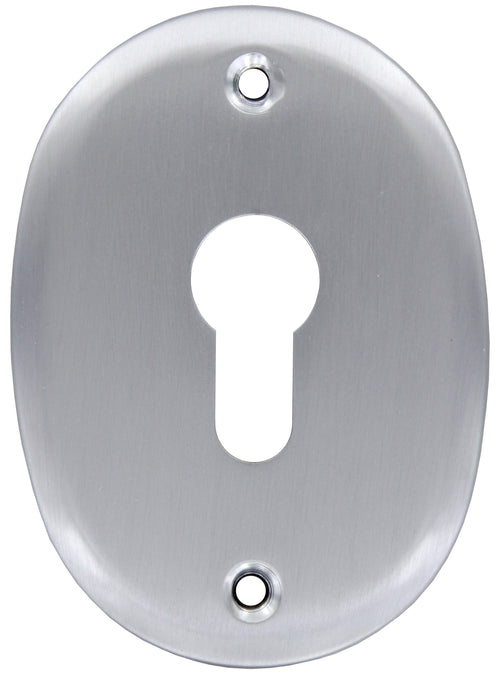 Bl Bocchetta Profilo Europeo C/Fori Cromo Satin- Metal Style- 1,0 Blister