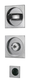 Kit Maniglie Quadro Porte Scorrevoli C/Nott Cromo- 1,0 Pz