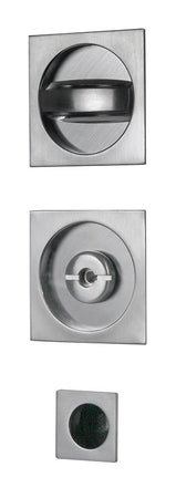Kit Maniglie Quadro Porte Scorrevoli C/Nott Cromo- 1,0 Pz