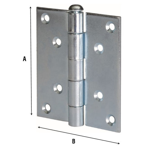 Cerniera Perno Sfil Aldeghi Acc Zin Pesan 76X76- 10,0 Pz