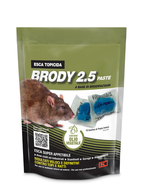 Esca Topicida Fresca Brody 2.5 150 G Blu Con Olio- 1,0 Pz