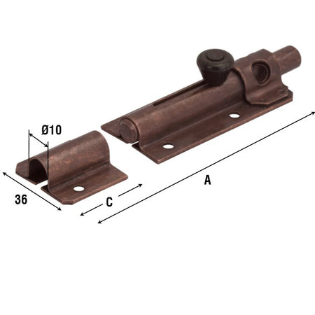 Catenaccio Portalucchetto 248 Bronz 105 Mm- 10,0 Pz