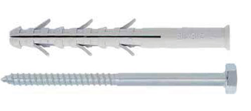 Friulsider Tassello Tup3 Con Vite Te 8X100 Mm- 50,0 Pz