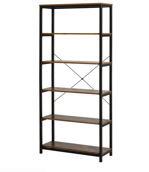 Industrial Libreria Metal/Quercia 80X30X180 Cm- 1,0 Pz