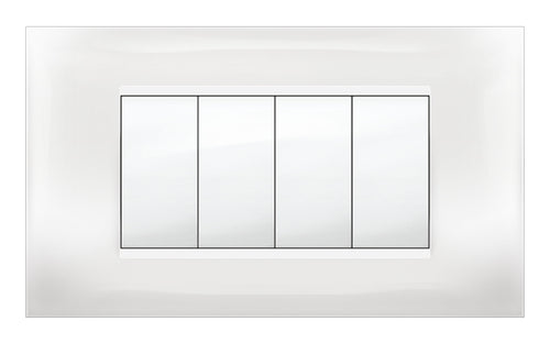 Placca Mivida Plana Bianco 4P- 1,0 Pz