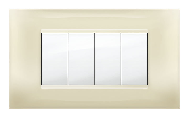 Placca Mivida Plana Avorio 4P- 1,0 Pz
