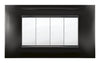 Placca Mivida Plana Nero 4P- 1,0 Pz