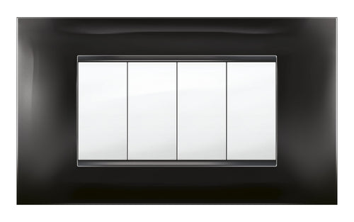 Placca Mivida Plana Nero 4P- 1,0 Pz