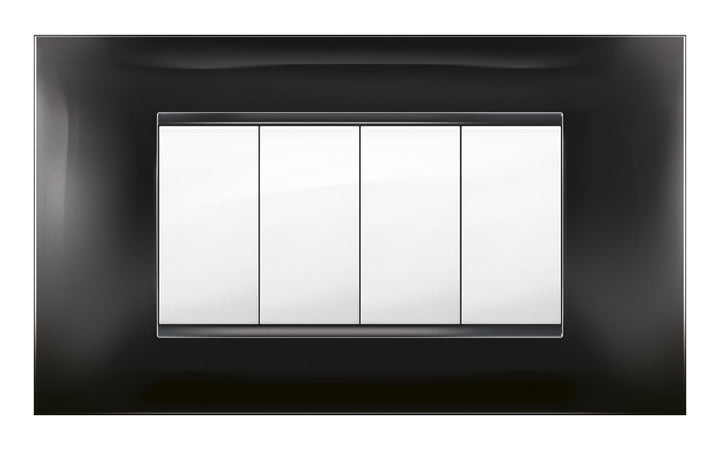 Placca Mivida Plana Nero 4P- 1,0 Pz
