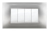 Placca Mivida Plana Alluminio Chiaro 4P- 1,0 Pz
