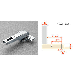 Salice Cerniera Controcollo C2Abn99Ac Lunga- 25,0 Pz