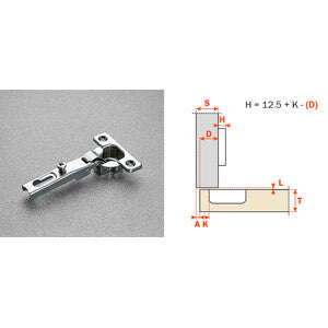 Salice Cerniera Mini C6A7C99 Collo Basso 0- 25,0 Pz