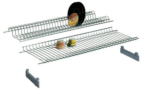 Mensola Colapiatti Acciaio Crom C/Supp 56 Cm- 6,0 Coppie