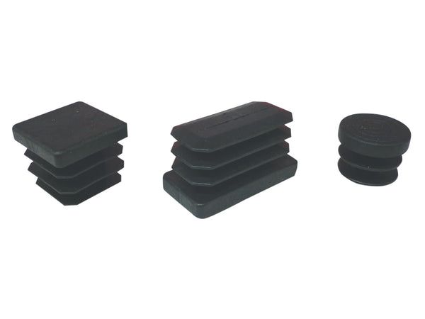 Puntale Alettato Rettangol 30X60 Mm Plast Nero- 100,0 Pz
